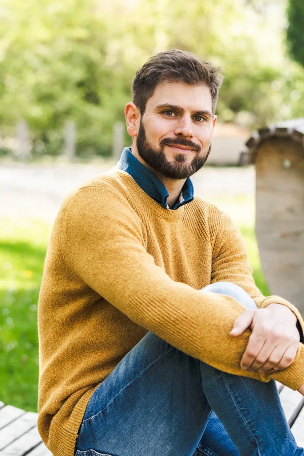 Florian Schweizer bei der Arbeit